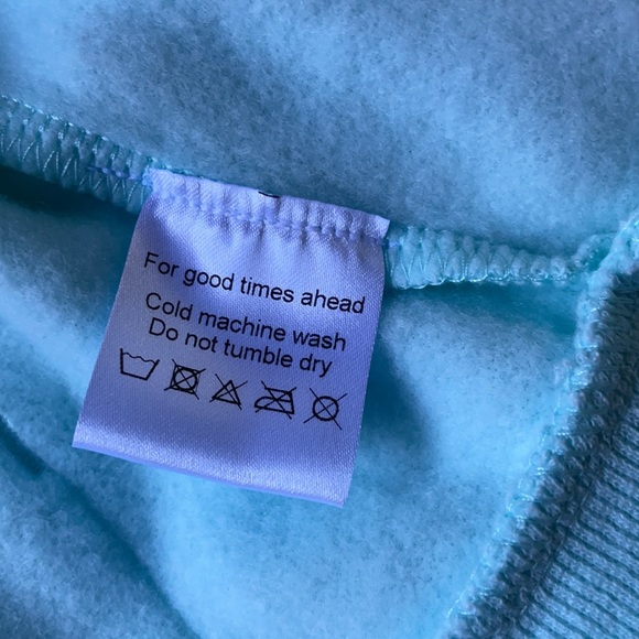 Oceans Of Love And Happiness | Blue Zip Up Hoodie | 4T - Picture 8 of 13